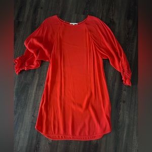 Dress Maje size 1 (4-6) size small. Deep orange - pumpkin